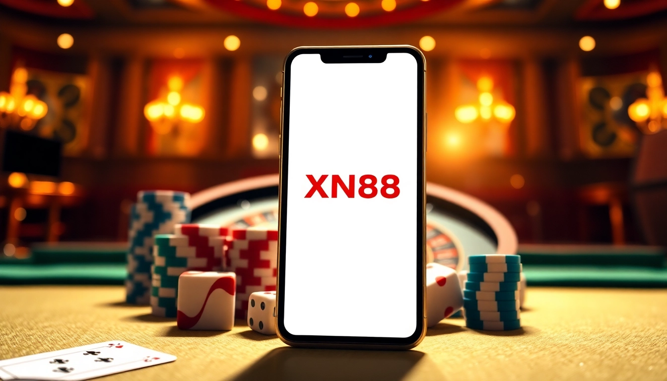 Download the tải app xn88 for a seamless online gaming experience with poker chips and roulette.