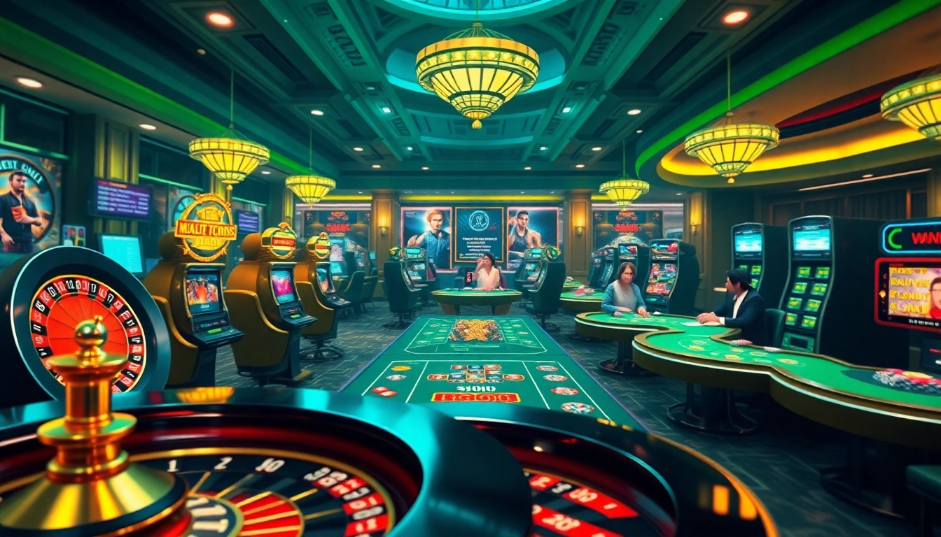 Experience the excitement of gambling with LEGO138's vibrant casino scene featuring roulette and slot machines.
